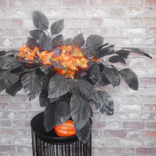 Artificial Birch Leaves Branch Black 70cm - BIR005 V