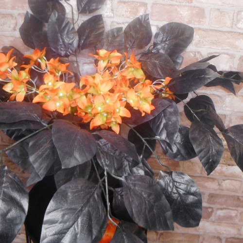 Artificial Birch Leaves Branch Black 70cm - BIR005 V