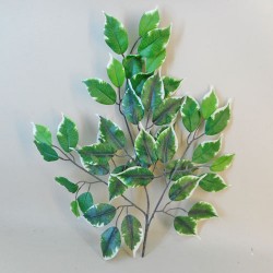 Budget Artificial Ficus Leaves Variegated - FIC005 H3