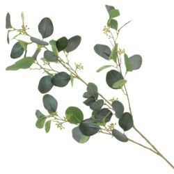 Finest Artificial Eucalyptus Stem Green with Berries 103cm - EUC054 F4