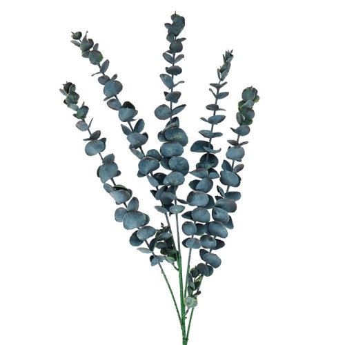 Artificial Eucalyptus Stem Teal Blue 79cm - EUC036 Artificial Eucalyptus Stem Teal Blue 79cm - EUC036