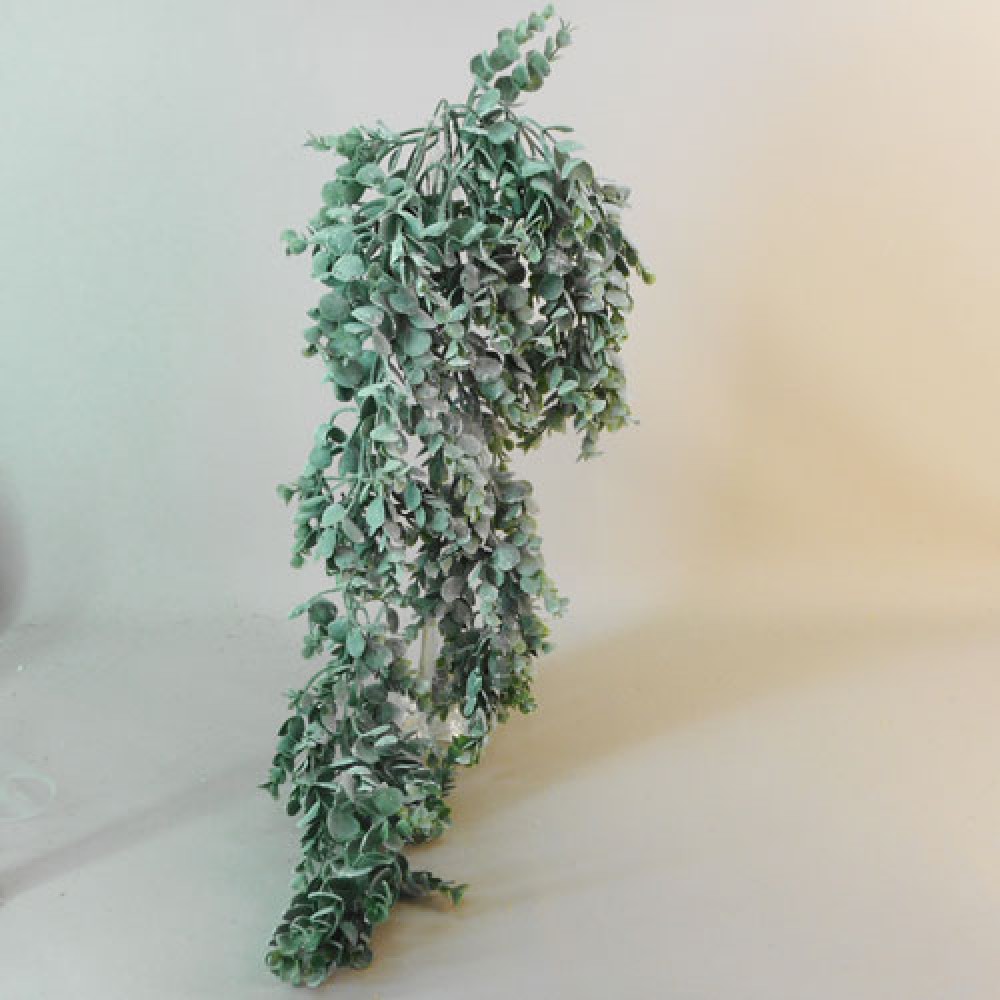 Flocked Artificial Eucalyptus Plants Trailing Artificial Plants