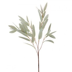 Artificial Nobel Leaves Branch Grey Green 84cm - NOB002