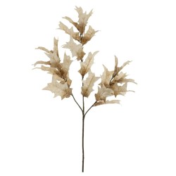 Faux Dried Artificial Oak Leaves Spray Oyster 91cm - OAK003 BB2