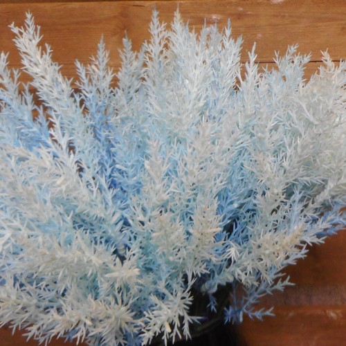 36cm Artificial Pampas Grass Picks Teal Blue 6 Pack - PAM026 L3