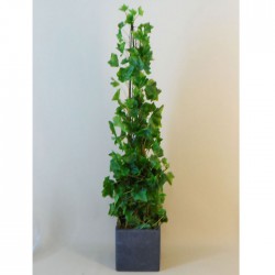 Artificial Ivy Plant Obelisk in Slate Grey Pot 90cm  - IVY056 OFF