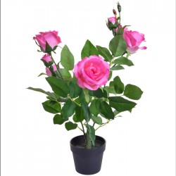 Potted Plants Artificial Rose Tree Pink - ROS007A 1C