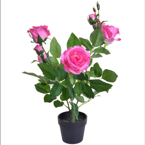 Potted Plants Artificial Rose Tree Pink - ROS007A 1C Potted Plants Artificial Rose Tree Pink - ROS007A 1C