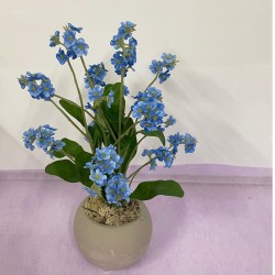 Artificial Plants Potted Forget me Nots 30cm - FOR001