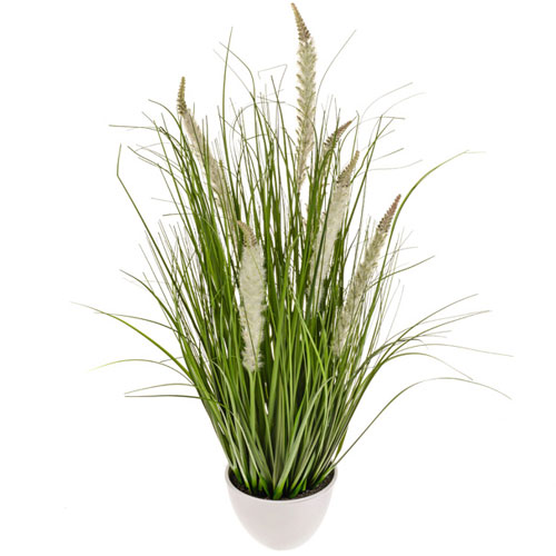 Artificial Plants Potted Grass and Cattails Cream - GRA024 OFF
