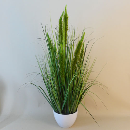 Artificial Plants Potted Grass and Cattails Green - GRA023 OFF