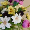 Amelia Faux Flowers Arrangement | Peony Poppy and Clematis Vase - AME001