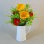 Artificial Flower Arrangements | Mixed Poppies in White Jug - POP005 