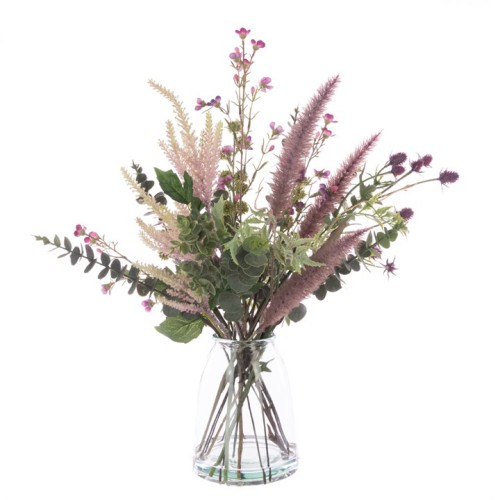 Artificial Flower Arrangement | Thistles and Grasses Purple - THI001 7C Artificial Flower Arrangement | Thistles and Grasses Purple - THI001 7C