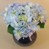 Centerpiece Arrangement | Blue Artificial Hydrangeas in Blue Crackle Glass Bowl - HYD012 Centerpiece Arrangement | Blue Artificial Hydrangeas in Blue Crackle Glass Bowl - HYD012