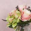 Artificial Flower Arrangement | Pink Roses and Hydrangeas - RHV008 2C