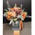 Flower Market Milk Churn with Orange Flowers 51cm - AUT014