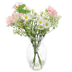 Daisies and Bellflowers | Artificial Flowers Arrangement - DAI002 2C
