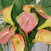 Artificial Flower Arrangements Calla Lilies and Anthuriums Multi - CLV016 4C