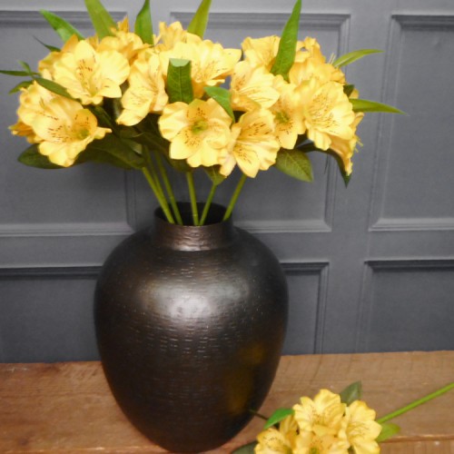 Artificial Alstroemeria Stem Yellow 48cm - A053 A4