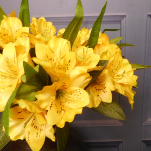 Artificial Alstroemeria Stem Yellow 48cm - A053 A4