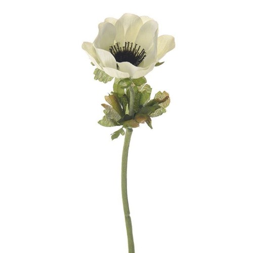 Artificial Anemones Cream 35cm - A015