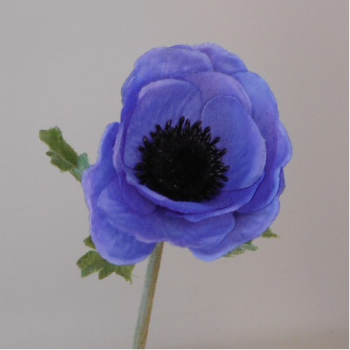 Silk Anemone Blue 38cm - A008 C4