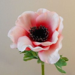 Artificial Anemones Coral Pink and Red 52cm - A034 