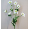 Artificial Japanese Anemones White 68cm - A097 