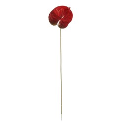 Real Touch Artificial Anthurium Red 59cm - A016a COMING SOON