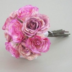 Antique Roses Bouquet Pink 40cm - R026 N3
