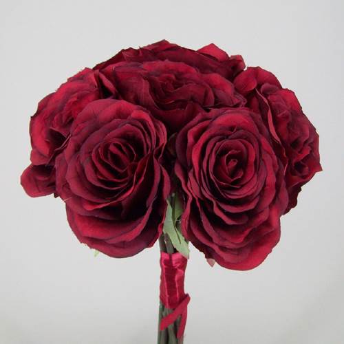 Antique Roses Bouquet Red 40cm - R027A N3