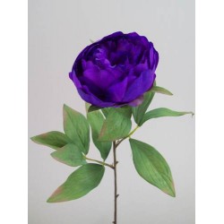 Artificial Peony Flowers Purple 60cm - P060 R4