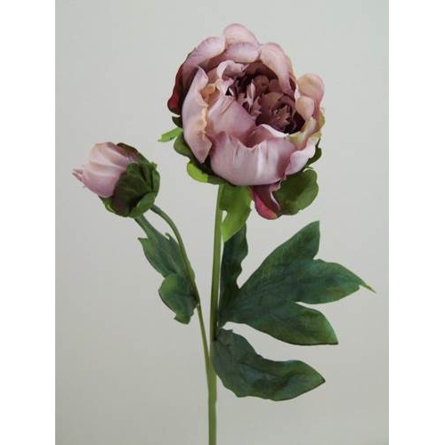 Vintage Peony Flowers Purple 52cm - P086 K3 Vintage Peony Flowers Purple 52cm - P086 K3