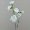 Artificial Sweet Peas Stem White 49cm - S065 S2