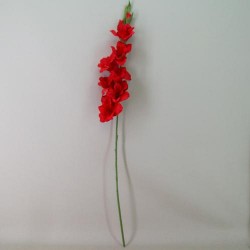 Artificial Gladiola Bright Red 96cm - G112 AA4