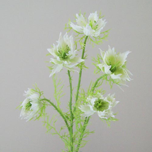 Artificial Nigella Love in the Mist White 56cm - N009 T2 Artificial Nigella Love in the Mist White 56cm - N009 T2