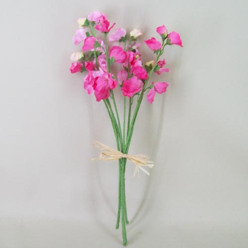 Artificial Sweet Peas Posy Pink 42cm - S080 JJ2 Artificial Sweet Peas Posy Pink 42cm - S080 JJ2