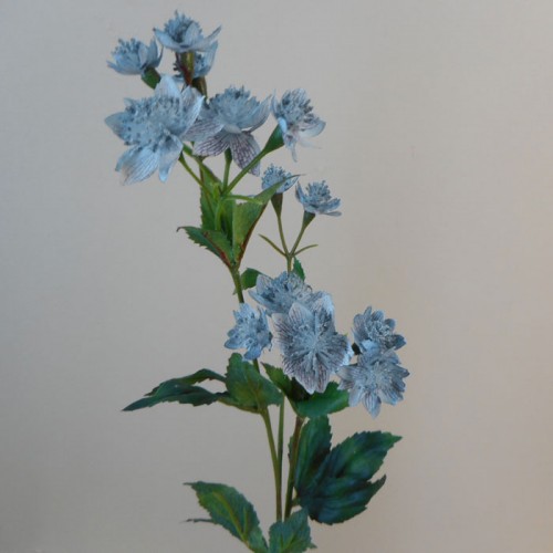 Artificial Astrantia Blue 50cm - A107 