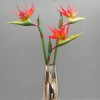 Artificial Birds of Paradise Medium Red Orange 80cm - B052 