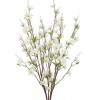 Artificial Apple Blossom Bush Ivory 73cm - B041 