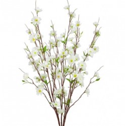 Artificial Apple Blossom Bush Ivory 73cm - B041 B2