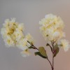 Artificial Cherry Blossom Branch Buttermilk Yellow 73cm - B092 A1