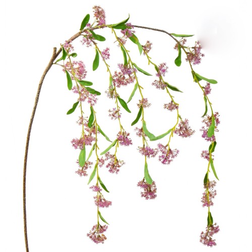 Trailing Artificial Ixora Branch Pink 149cm - I001 E1