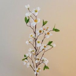 Artificial Orange Blossom Branch White Flowers 79cm - B060 B3