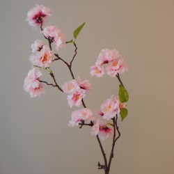 Artificial Cherry Blossom Branch Light Pink 75cm - B025 B4