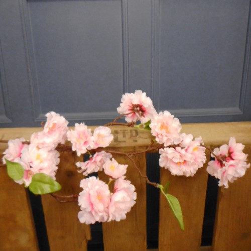 Artificial Cherry Blossom Branch Light Pink 75cm - B025 B4