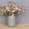 Artificial Cherry Blossom Branch Pale Pink Short Stem 48cm - B037 S3