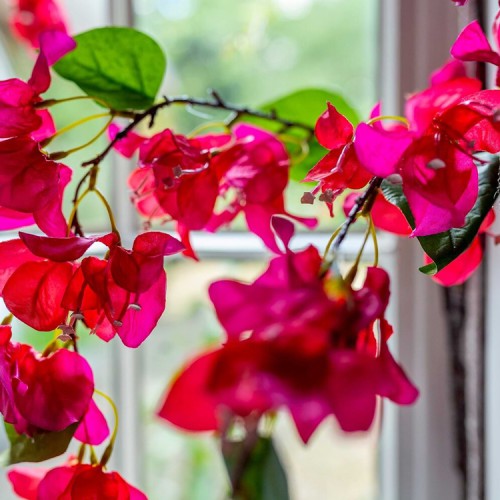 Artificial Bougainvillea Hot Pink Trailing 117cm - B026 