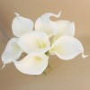 Real Touch Calla Lilies Bundle Ivory 31cm - L038 I2